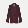 forte_forte silk jacket for women black orchid^ Jackets