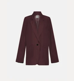 forte_forte silk jacket for women black orchid^ Jackets