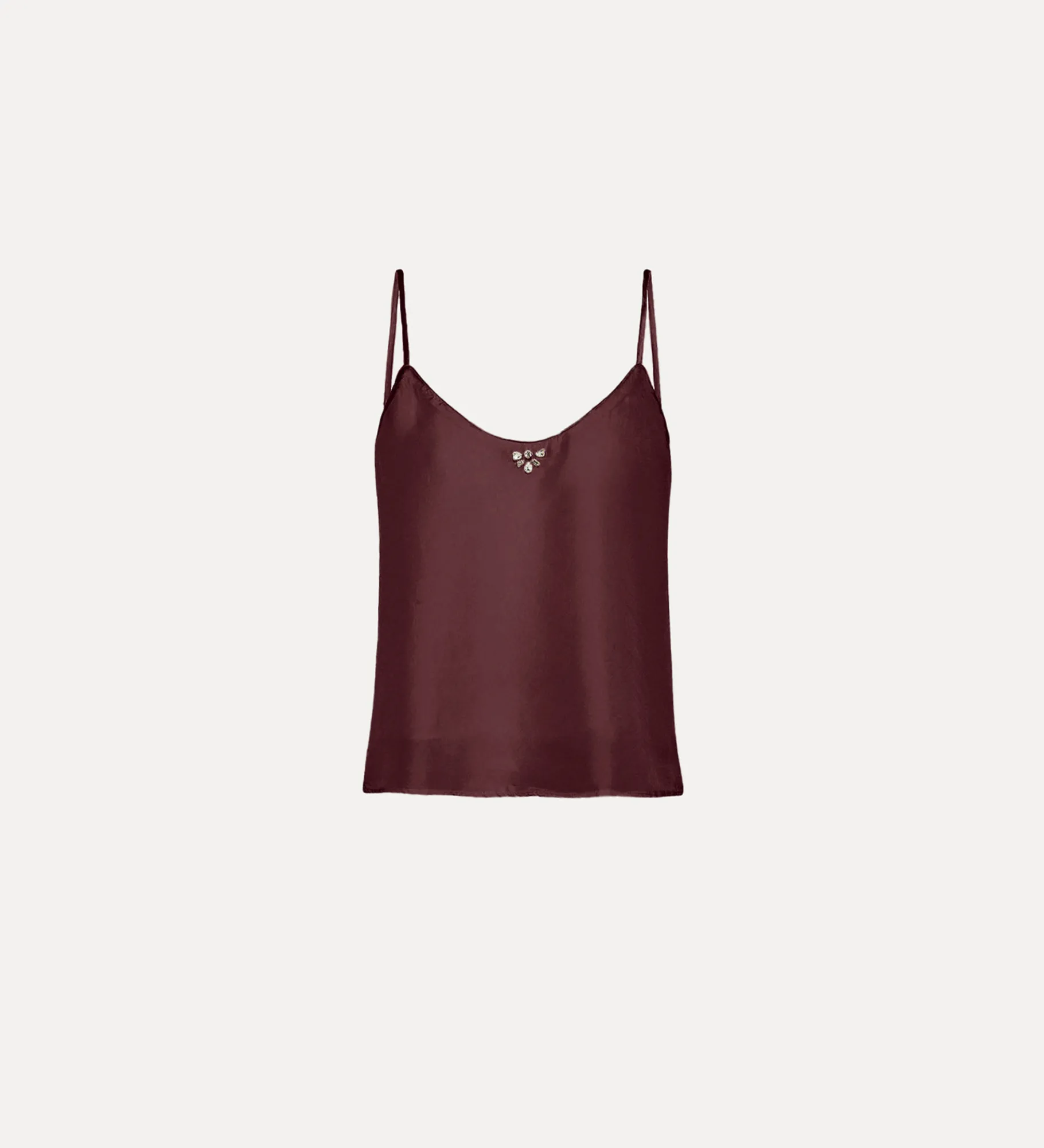 forte_forte silk top with crystal embellishment black orchid^ Tops