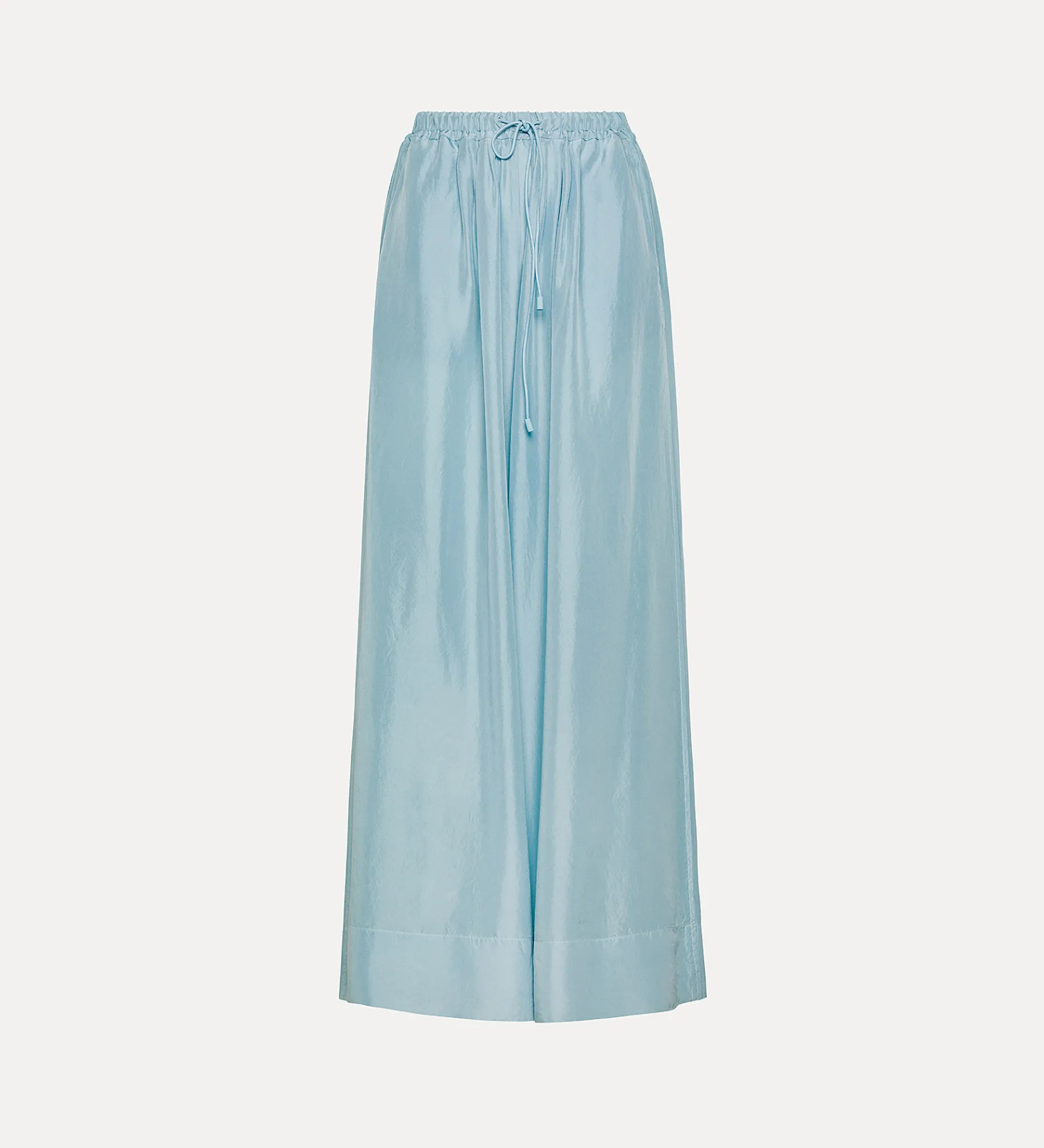forte_forte silk trousers with a drawstring waist acqua^ Pants