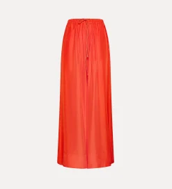 forte_forte silk trousers with a drawstring waist papavero^ Pants