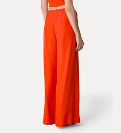 forte_forte silk trousers with a drawstring waist papavero^ Pants