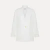 forte_forte single–breasted cotton jacket giglio^ Jackets