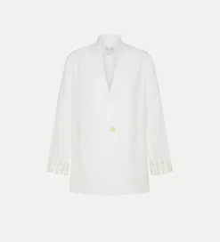 forte_forte single–breasted cotton jacket giglio^ Jackets