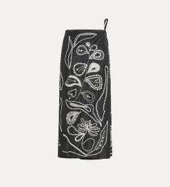 forte_forte skirt in embroidered taffeta nero^ Skirts