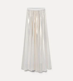 forte_forte skirt in laminated georgette light gold^ Skirts