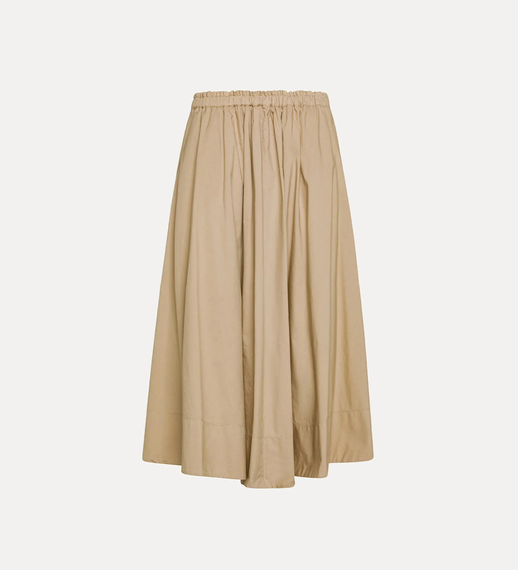 forte_forte skirt in poplin with an elasticated waistband dune^ Skirts