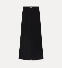 forte_forte smoking pants in enver satin nero^ Pants