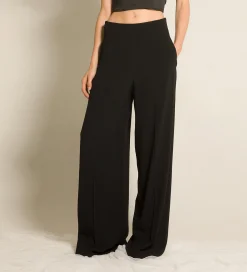 forte_forte smoking pants in enver satin nero^ Pants