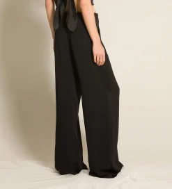 forte_forte smoking pants in enver satin nero^ Pants