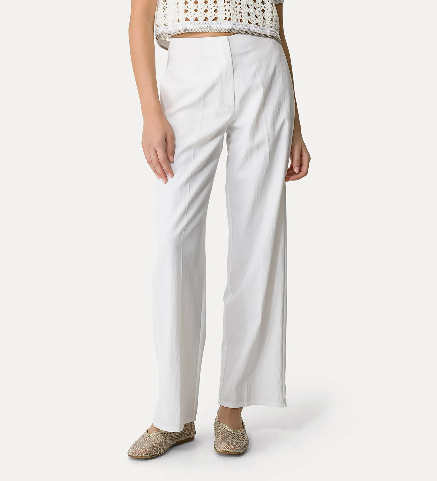 forte_forte straight–leg trousers giglio^ Pants