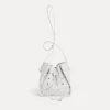 forte_forte suede bucket bag with rhinestones ivory^ Bags And Belts