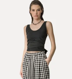 forte_forte tank top in cotton jersey nero^ Tops