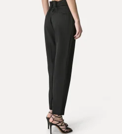 forte_forte tapered trousers nero^ Pants