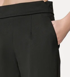 forte_forte tapered trousers nero^ Pants