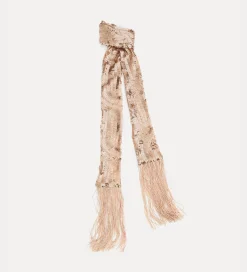 forte_forte thin scarf in micro–sequins rose^ Hats And Scarves