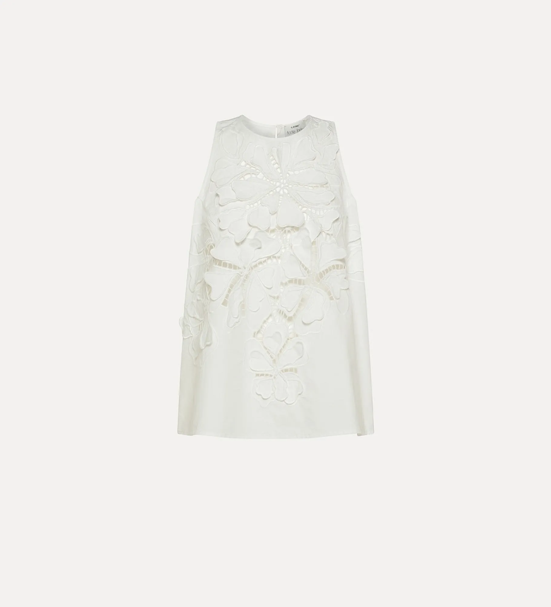 forte_forte top in embroidered poplin bianco^ Tops