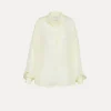 forte_forte top with a crossover detail at the neck daffodil^ Shirts