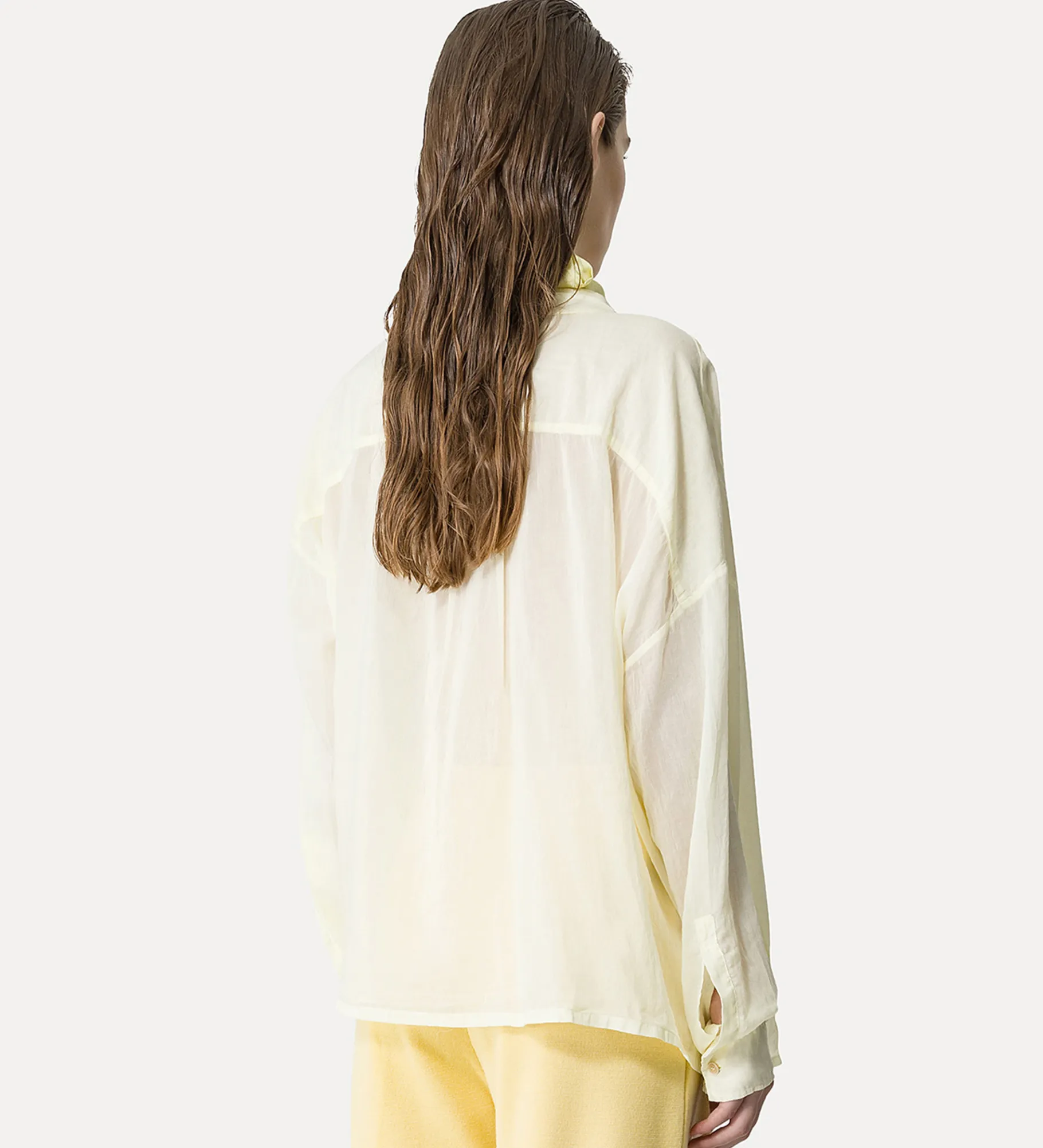 forte_forte top with a crossover detail at the neck daffodil^ Shirts