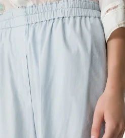 forte_forte trousers with an elasticated waist rugiada^ Pants
