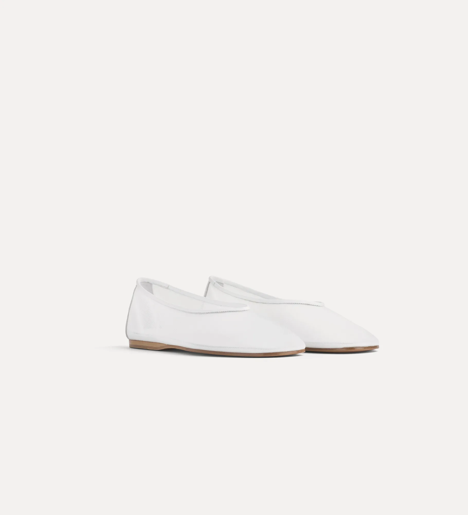 forte_forte tulle ballet flat bianco^ Shoes
