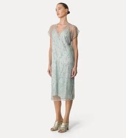 forte_forte tulle dress with embroidered “firefly” detailing firefly^ Dresses
