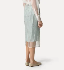 forte_forte tulle skirt with “firefly” embroidered detailing firefly^ Skirts
