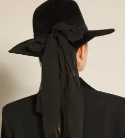forte_forte velour gaucho trousers nero^ Hats And Scarves