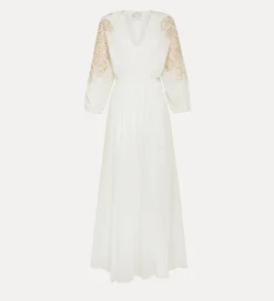 forte_forte voile dress with inlay detail giglio^ Dresses
