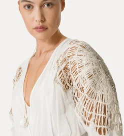 forte_forte voile dress with inlay detail giglio^ Dresses