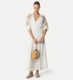 forte_forte voile dress with inlay detail giglio^ Dresses