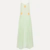 forte_forte voile dress with “oniric blossom” embroidered detailing mint^ Dresses