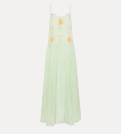 forte_forte voile dress with “oniric blossom” embroidered detailing mint^ Dresses