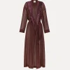 forte_forte voile robe with fringing black orchid^ Coats
