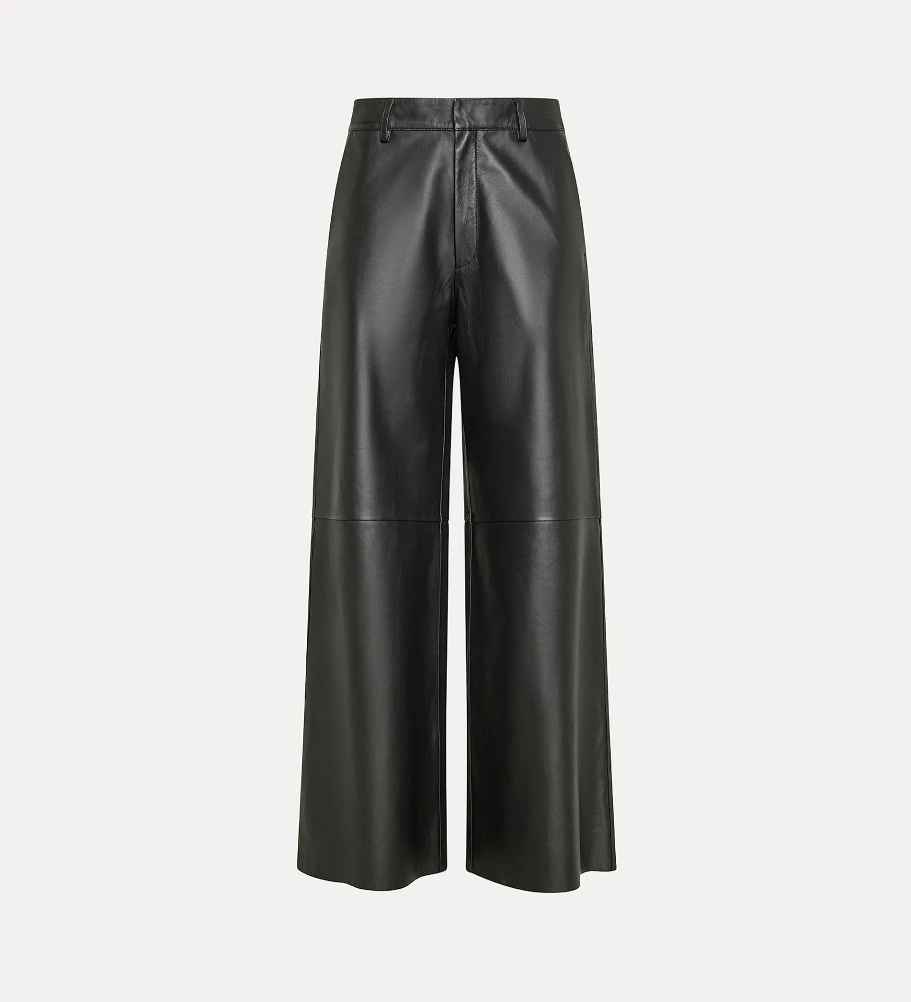 forte_forte wide–leg trousers in black nappa abisso^ Pants