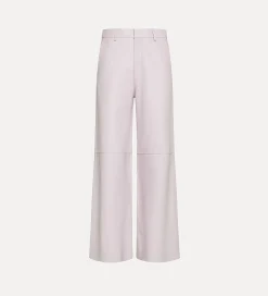 forte_forte wide–leg trousers in nappa oyster^ Pants