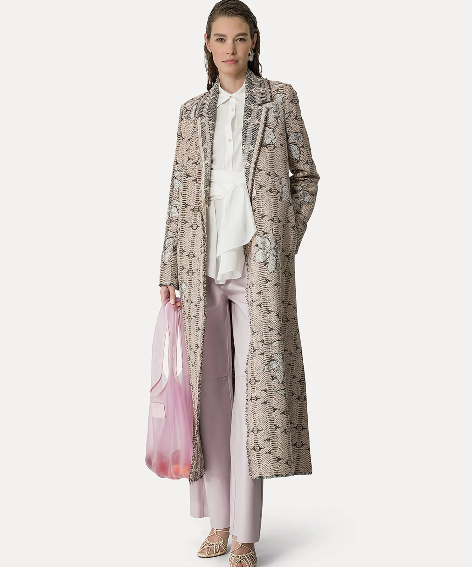 forte_forte wide–leg trousers in nappa oyster^ Pants