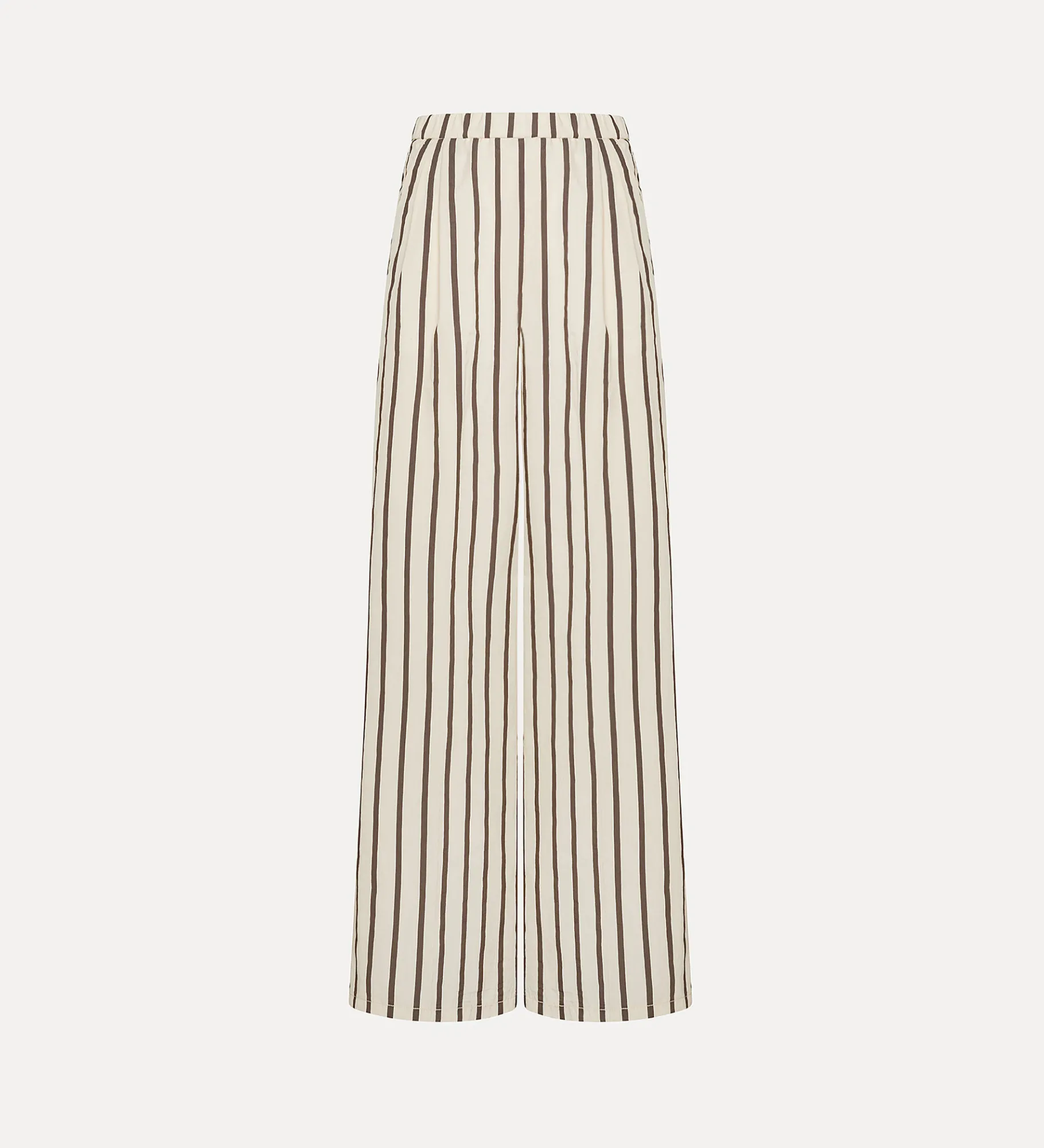 forte_forte wide–leg trousers with a pinstripe pattern orchidea^ Pants