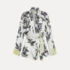 forte_forte women's kimono with “the secret lily” print orchidea^ Jackets