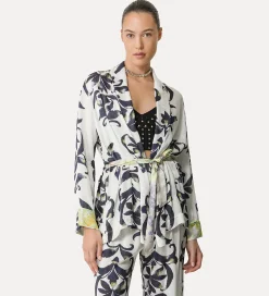 forte_forte women's kimono with “the secret lily” print orchidea^ Jackets