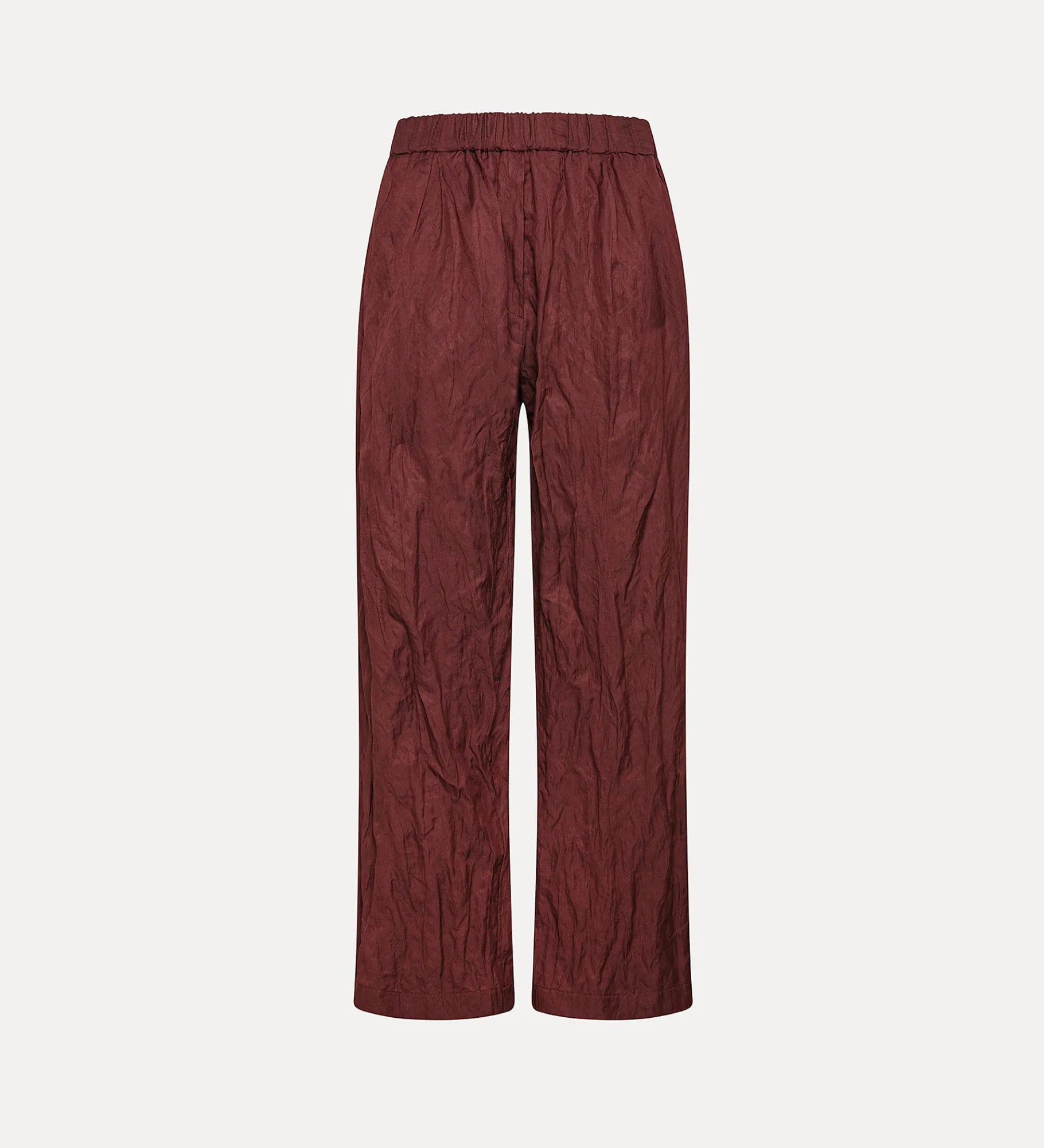forte_forte women's trousers with an elasticated waistband cacao^ Pants