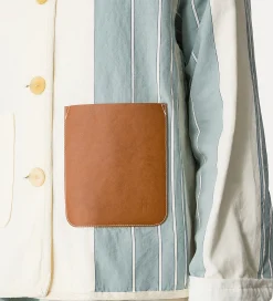 forte_forte work jacket in cotton and linen acqua^ Jackets